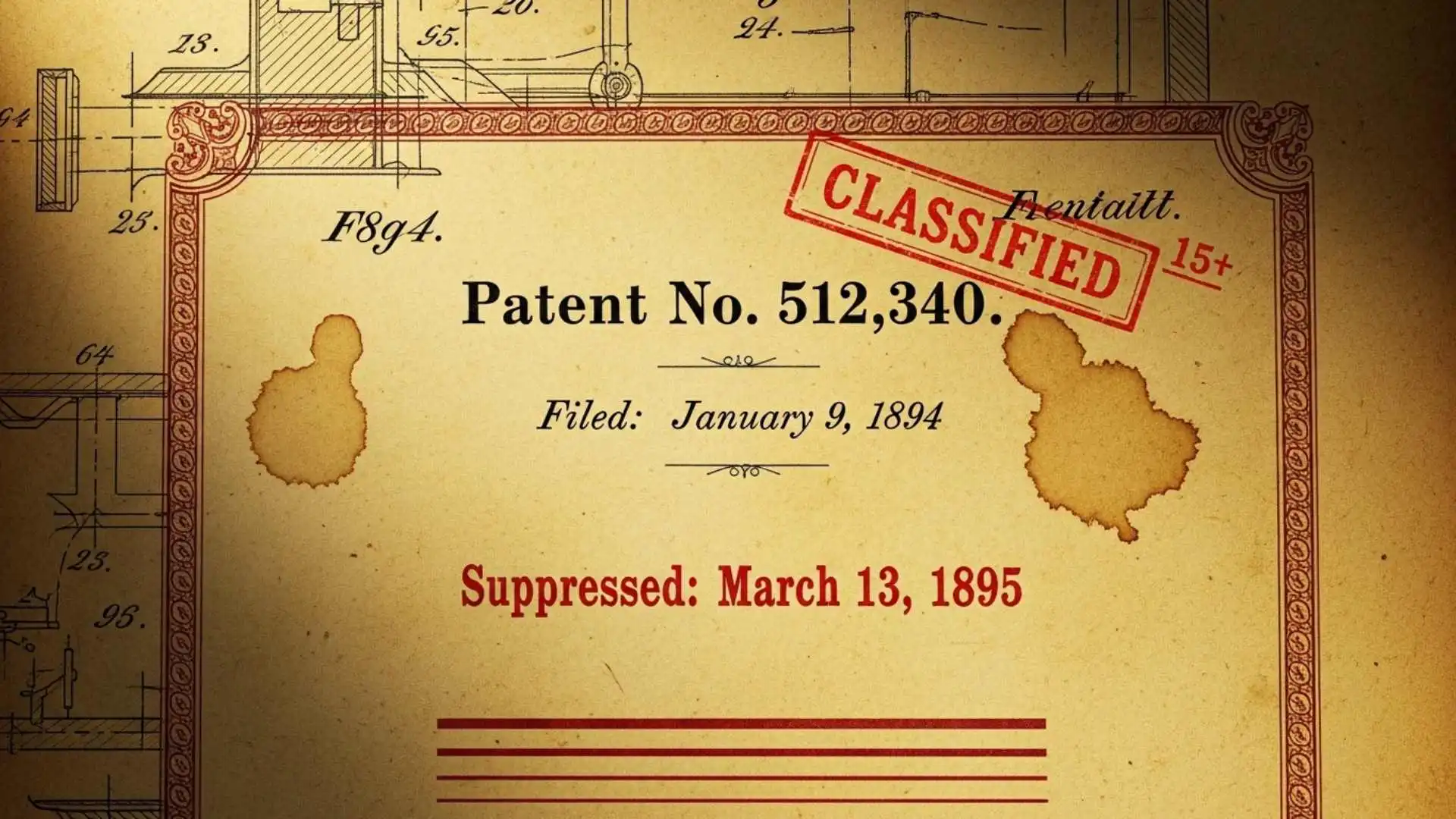 Patent No. 512,340 - Filed January 9, 1894 - Suppressed March 13, 1895